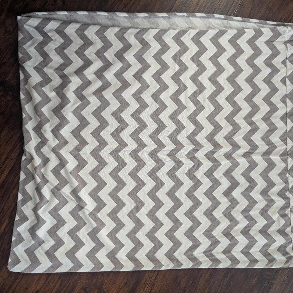 Gray & White Chevron 4-1 Nursing Scarf, Car Seat Cover, Sling & Infinity Scarf